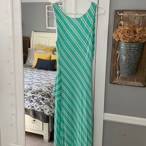 NEVER WORN Lily Teal and White Patterned Maxi Dress